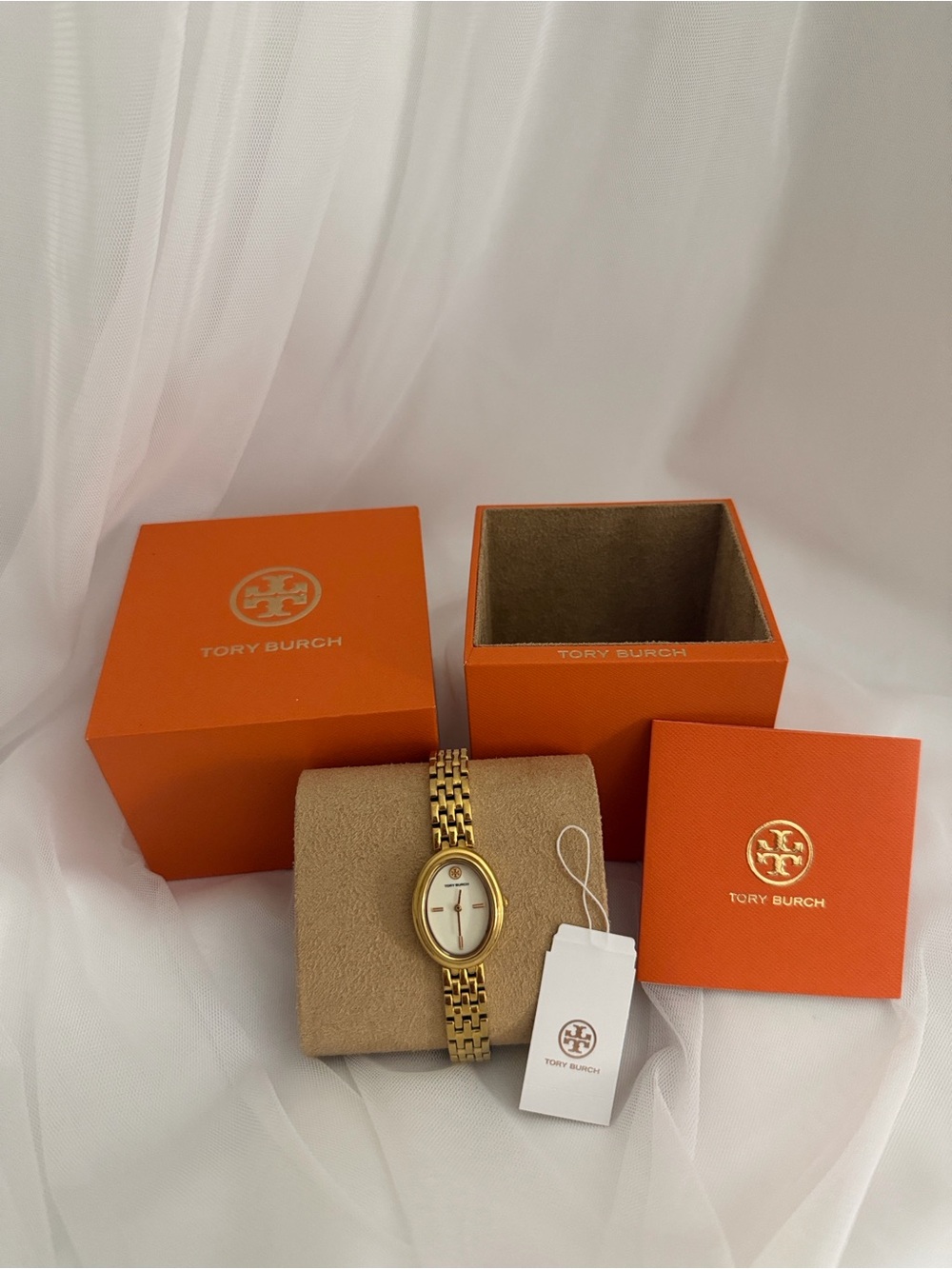 Tory Burch Gold Oval Watch